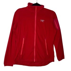 ARC'TERYX Delta LT Jacket Red Fleece Sweater Women Size medium